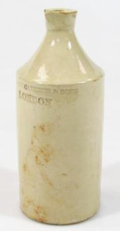 A late 18thC / early 19thC stoneware bottle