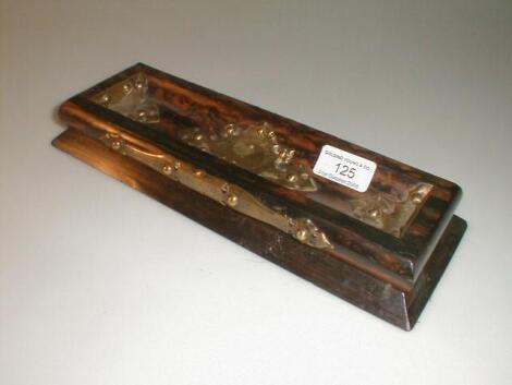 A Victorian coromandel pen tray