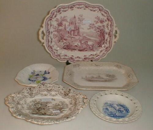 A 19thC pearlware dish