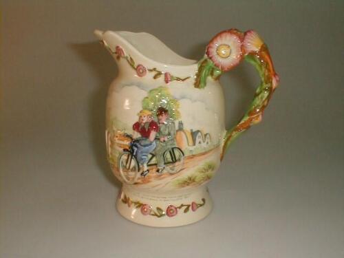 A Fieldings Crown Devon musical jug