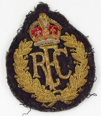 A Royal Flying Corps cloth badge