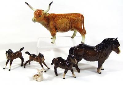 Various Beswick and other animal figures