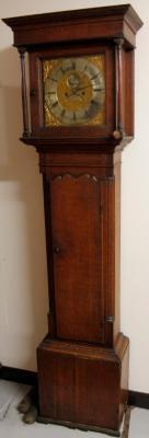 An 18thC oak longcase clock