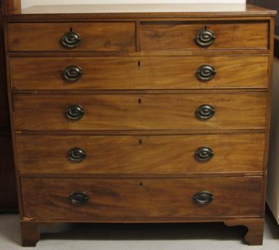 An early 19thC mahogany chest