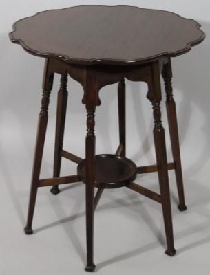 A 19thC mahogany occasional spider leg table