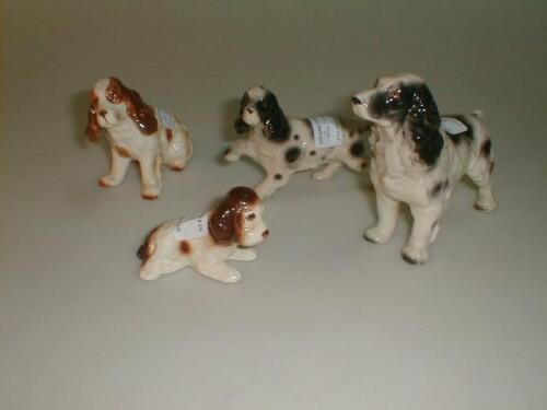 A Sylvac pottery spaniel puppy