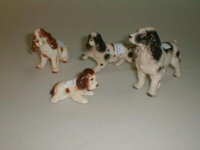 A Sylvac pottery spaniel puppy