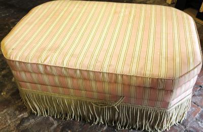 A Regency style ottoman style footstool