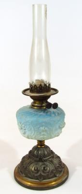 A late Victorian oil lamp