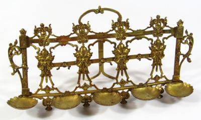 An early 20thC brass stand