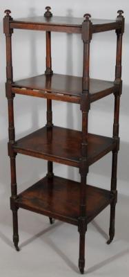 A 19thC mahogany whatnot