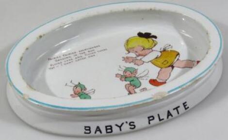 A Shelley Mabel Lucie Atwell child's breakfast baby dish