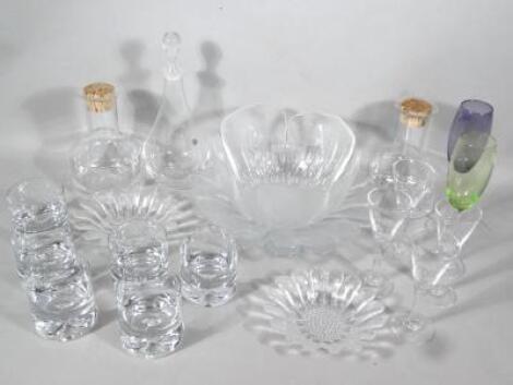 Various Dartington glassware