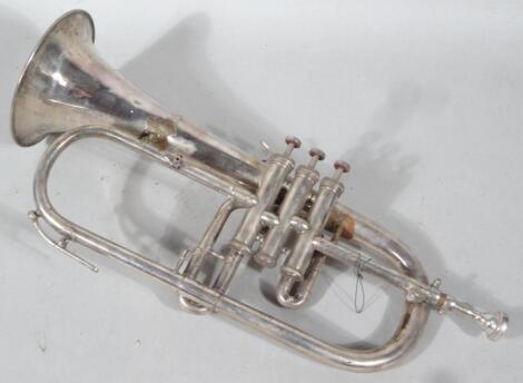 A 20thC Lafleur Boosey & Hawkes chrome plated trumpet