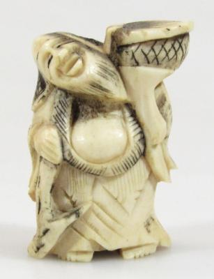 A 19thC Japanese ivory netsuke