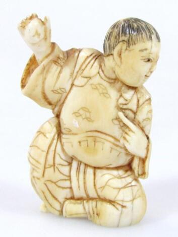 A 19thC Japanese Meiji period netsuke