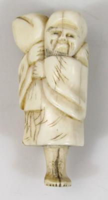 A Japanese Meiji period ivory netsuke