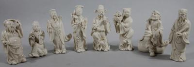 Various 20thC semi porcelain blanc-de-chine figures