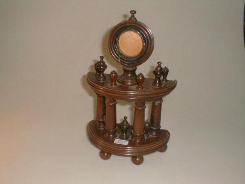 A treen architectural watch stand