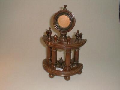 A treen architectural watch stand