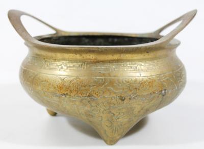 A Chinese bronze censer