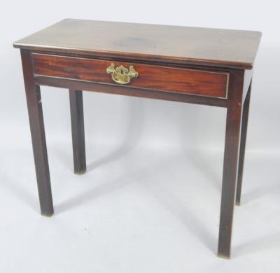 A George III mahogany side table