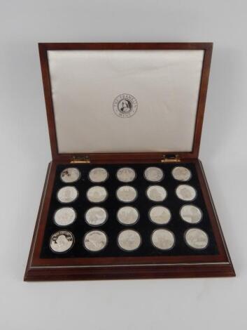 A Franklin Mint Official Millennia Silver Coin Collection