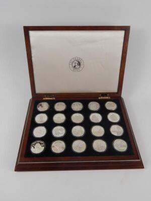 A Franklin Mint Official Millennia Silver Coin Collection