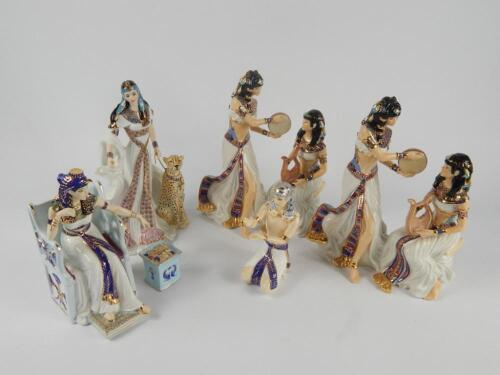 Royal Worcester porcelain Egyptian figures