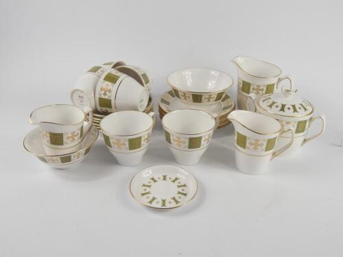 A Spode porcelain part tea service