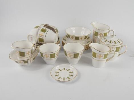 A Spode porcelain part tea service