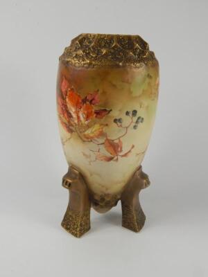 A Royal Vienna late 19thC porcelain vase