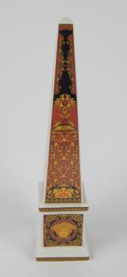 A Rosenthal porcelain obelisk