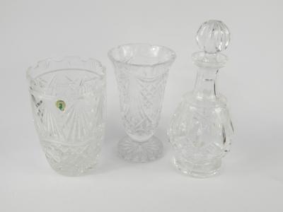 A Waterford Crystal decanter and stopper