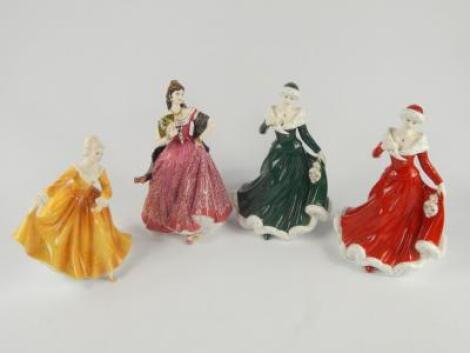 Four Royal Doulton figures