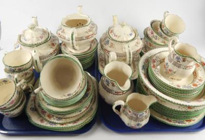 A Copeland Spode pottery part dinner and tea service