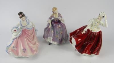 Three Royal Doulton figures