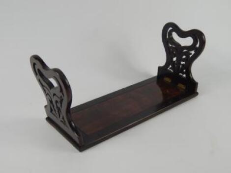 A Victorian rosewood book slide