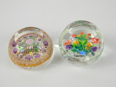 A Whitefriars glass paperweight