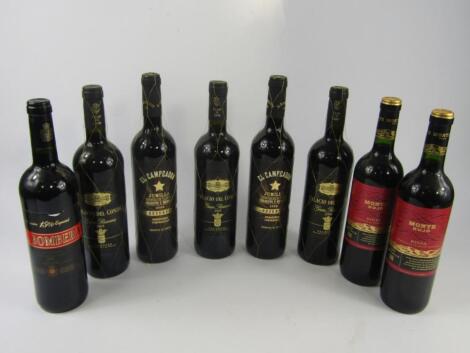 Three bottles of Palacio del Conde Gran Reserva 2004/2005