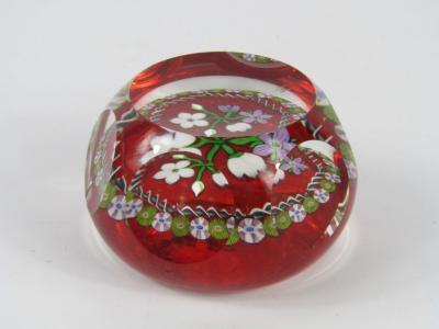 A Perthshire faceted paperweight Bouquet