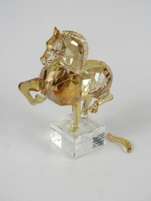 A Swarovski crystal model of a Chinese zodiac horse