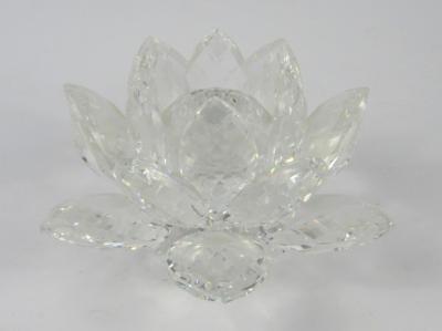 A Swarovski crystal candle holder