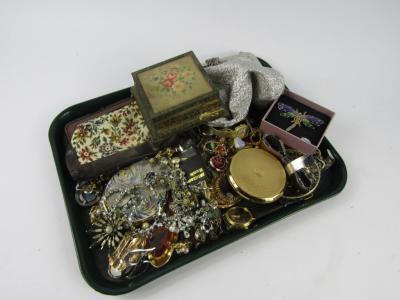 Silver and costume jewellery