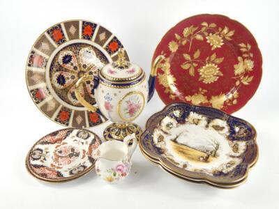 A Royal Crown Derby Porcelain Olde Imari plate