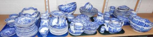 An extensive Copeland Spode blue and white pottery part dinner and tea service