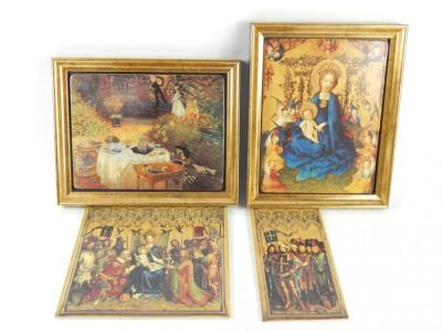 Two Konigszelt porcelain plaques of the Dreikonigsaltar