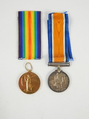 Great War and Victory medals to Pte T Law 75 - Canadian Infantry