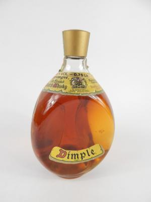 A bottle of Dimple 0.75ltr Scotch Whisky.