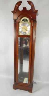 A Sligh mahogany longcase clock